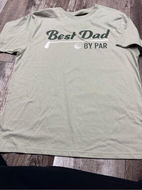 Best Dad By Par Short Sleeve T‑Shirt - Sage Green